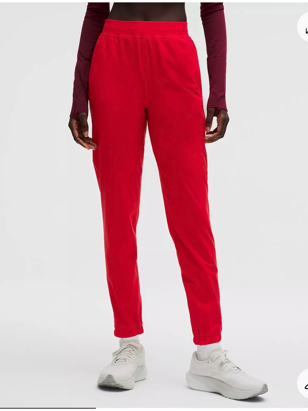New Lululemon Adapted State High-Rise Jogger Regular Size 8 color OXFD (Red)